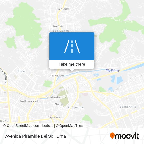 Mapa de Avenida Piramide Del Sol