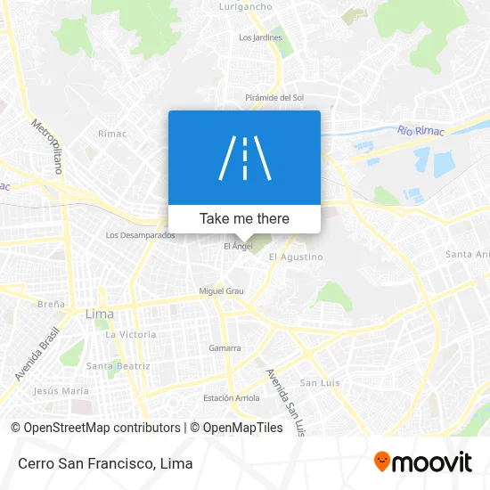 Cerro San Francisco map