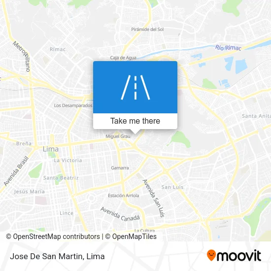 Jose De San Martin map