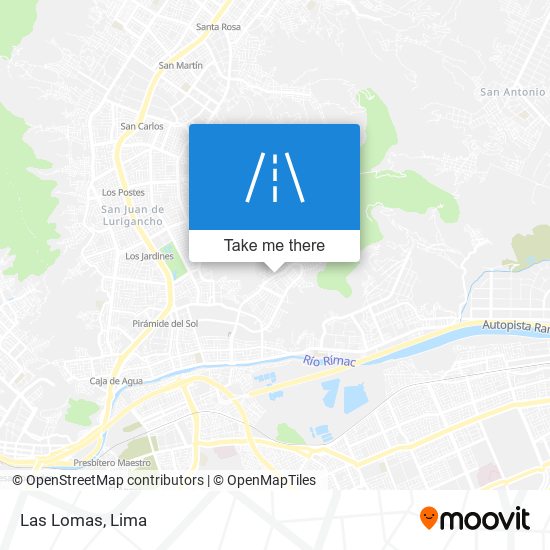 Las Lomas map