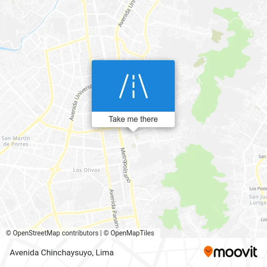 Avenida Chinchaysuyo map