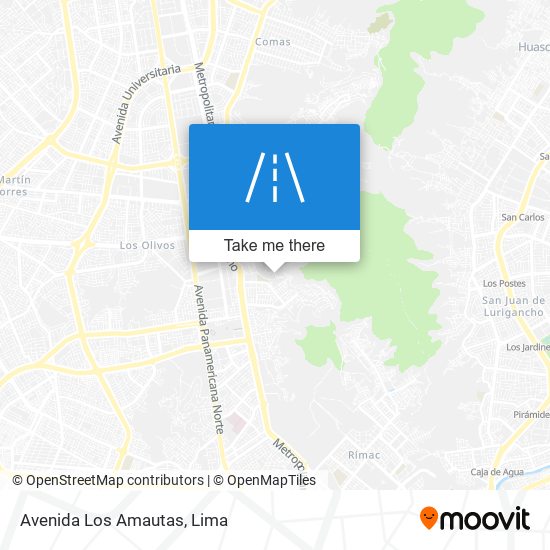 Avenida Los Amautas map