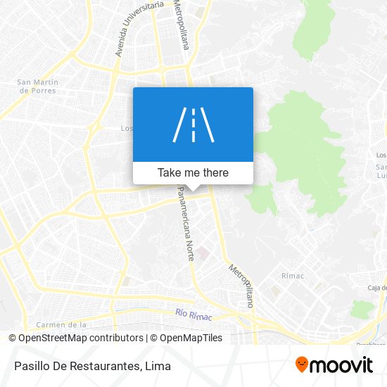 Mapa de Pasillo De Restaurantes