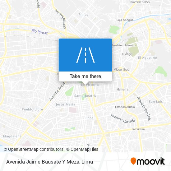 Avenida Jaime Bausate Y Meza map