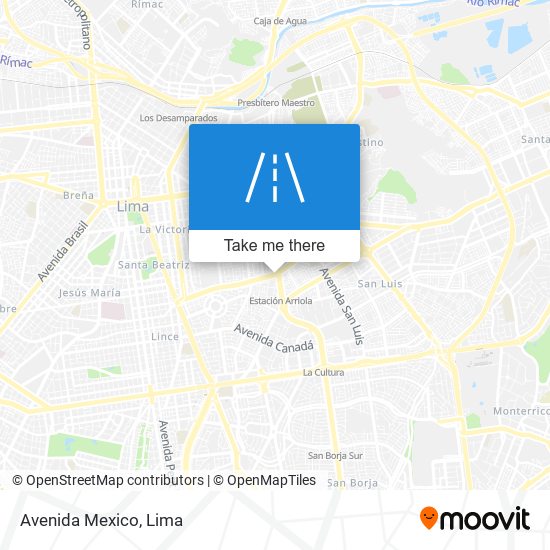 Avenida Mexico map