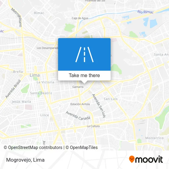 Mapa de Mogrovejo