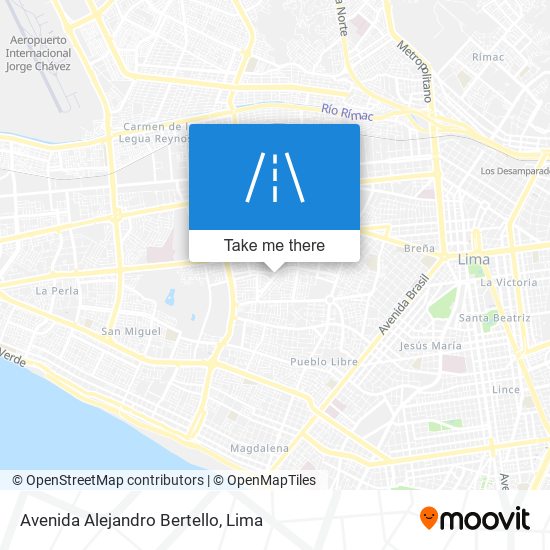 Avenida Alejandro Bertello map