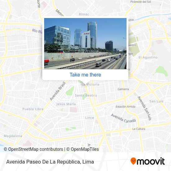 Avenida Paseo De La República map