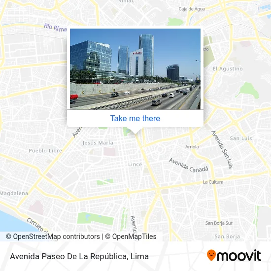 Avenida Paseo De La República map