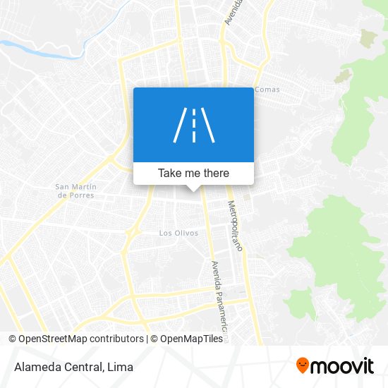 Alameda Central map