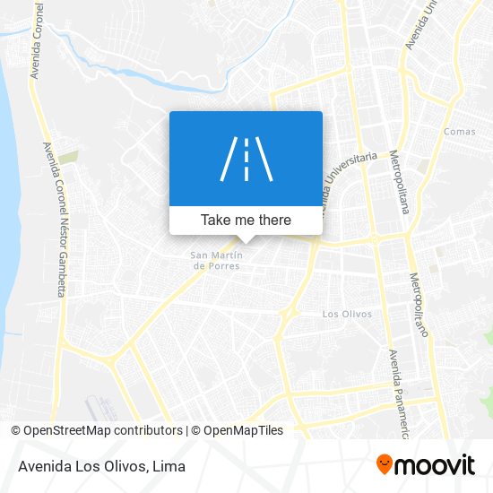 Avenida Los Olivos map