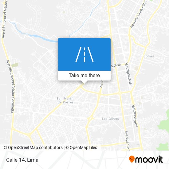 Calle 14 map