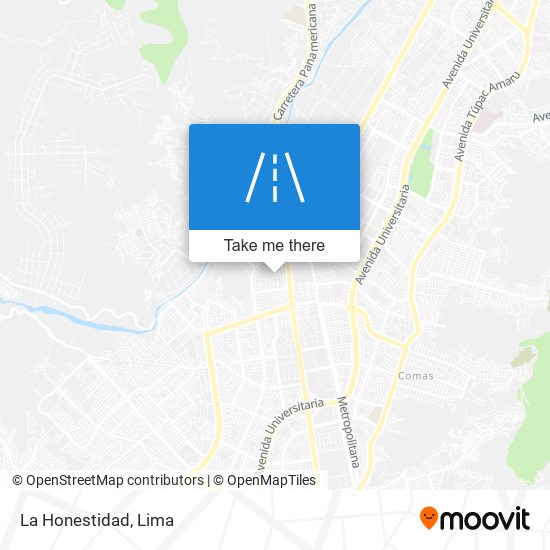 La Honestidad map