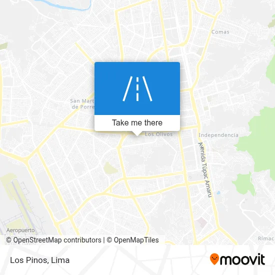 Los Pinos map