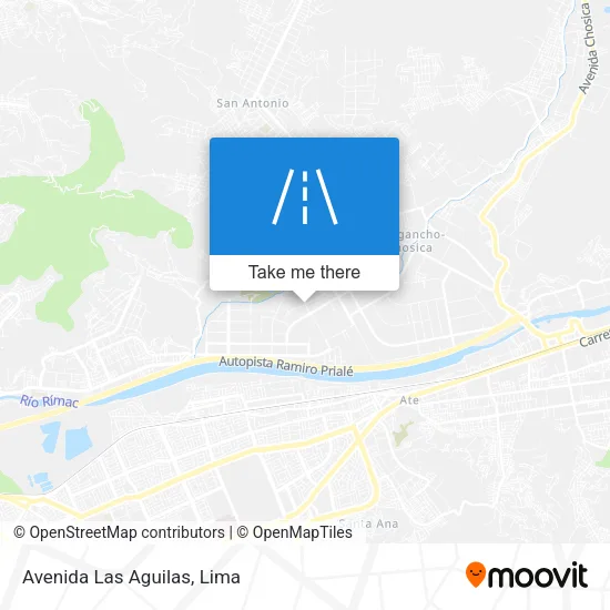 Avenida Las Aguilas map