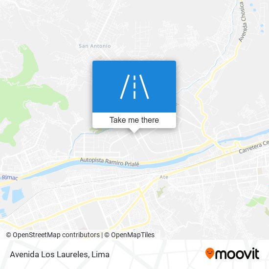 Avenida Los Laureles map