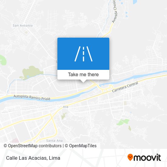 Mapa de Calle Las Acacias