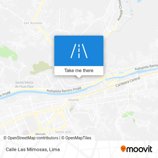 Calle Las Mimosas map