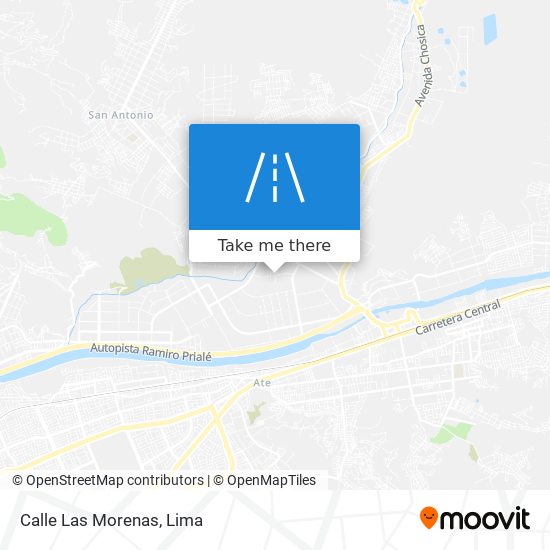 Mapa de Calle Las Morenas
