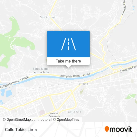 Calle Tokio map
