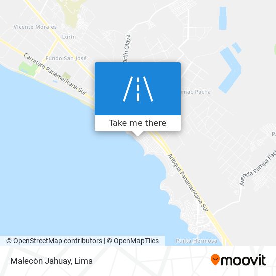 Malecón Jahuay map