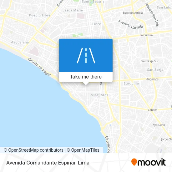 Avenida Comandante Espinar map