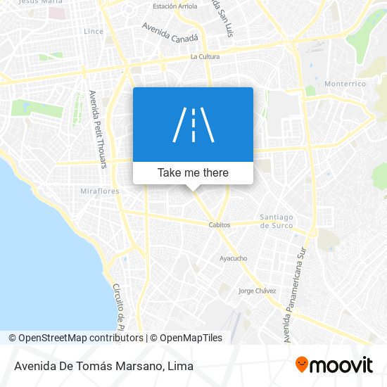 Avenida De Tomás Marsano map