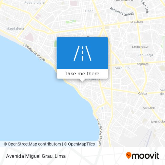 Avenida Miguel Grau map