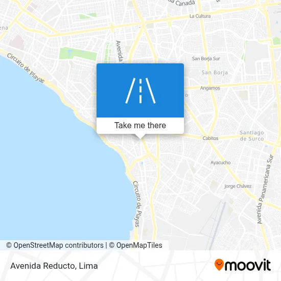 Avenida Reducto map