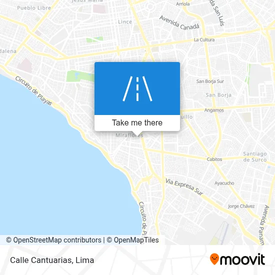 Calle Cantuarias map