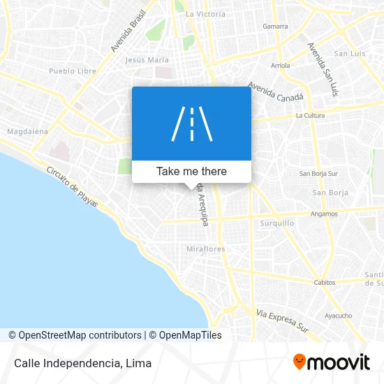 Calle Independencia map