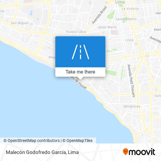 Malecón Godofredo García map