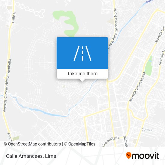 Mapa de Calle Amancaes