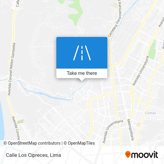 Mapa de Calle Los Cipreces