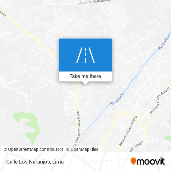 Mapa de Calle Los Naranjos