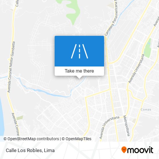 Mapa de Calle Los Robles