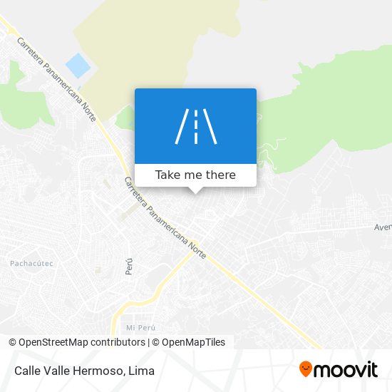 Mapa de Calle Valle Hermoso