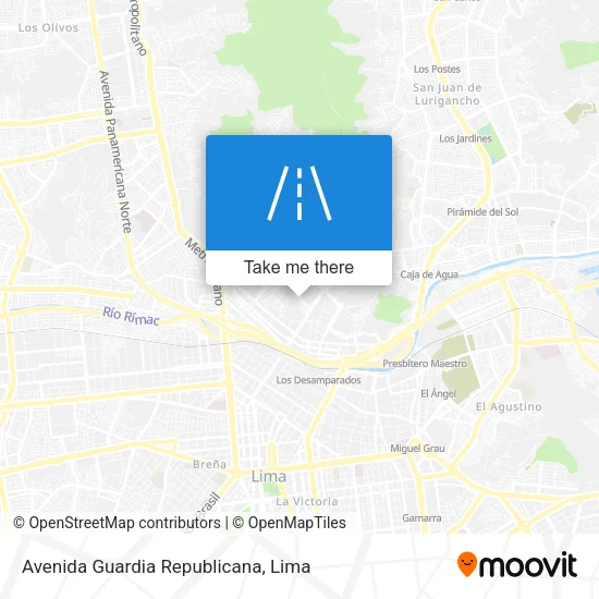 Avenida Guardia Republicana map