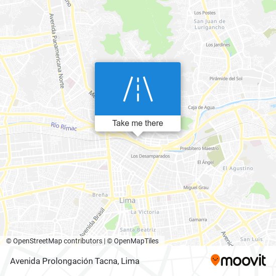 Avenida Prolongación Tacna map