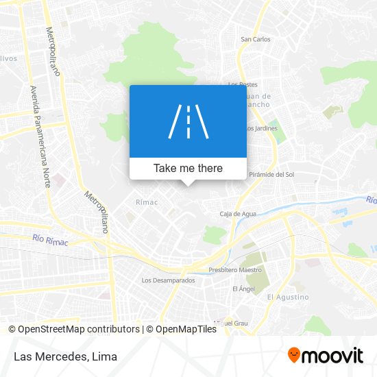 Las Mercedes map