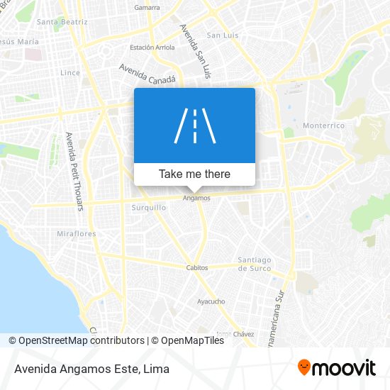 Avenida Angamos Este map
