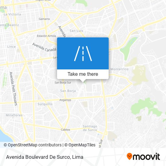 Avenida Boulevard De Surco map