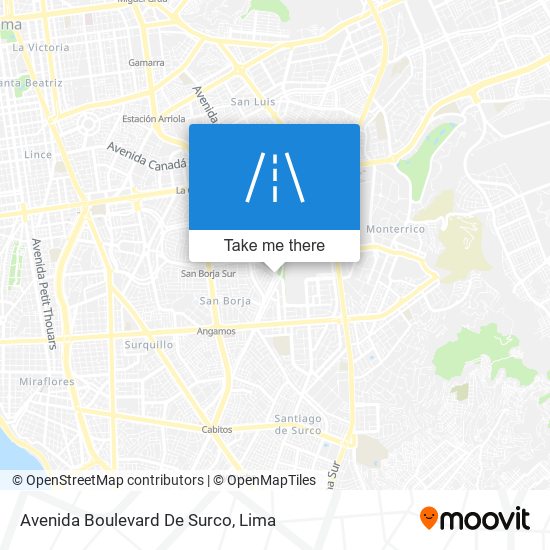 Mapa de Avenida Boulevard De Surco