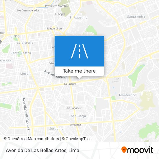 Avenida De Las Bellas Artes map