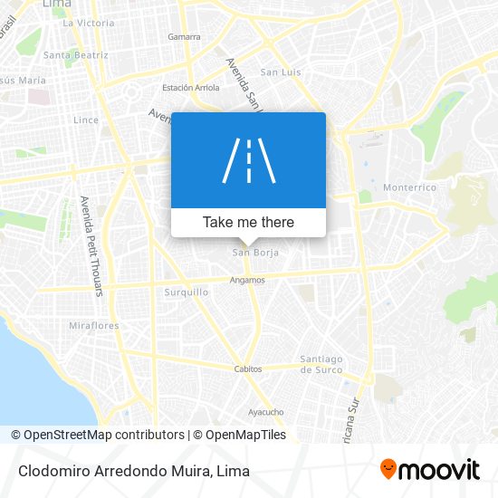 Clodomiro Arredondo Muira map