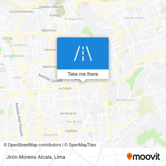 Mapa de Jirón Moreno Alcala
