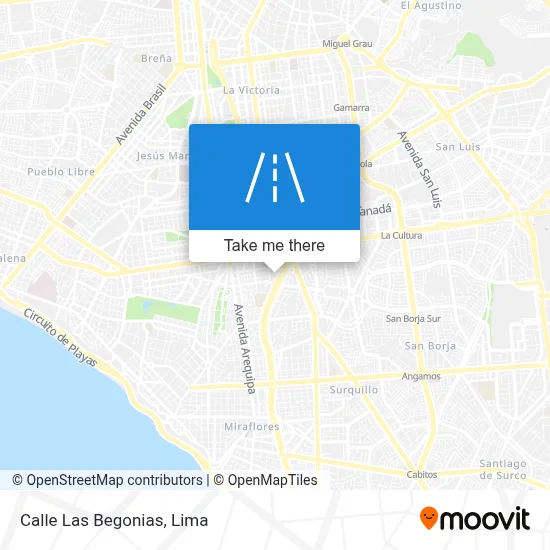 Calle Las Begonias map