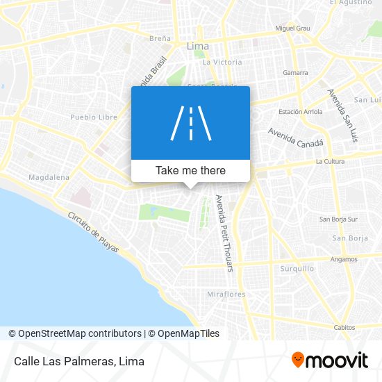 Calle Las Palmeras map