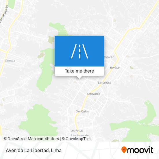 Avenida La Libertad map