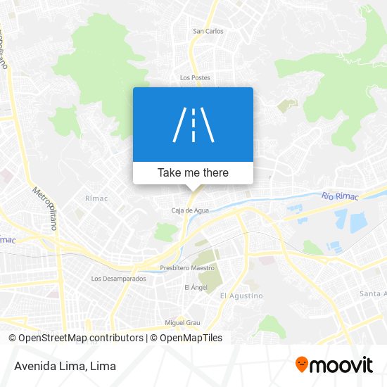 Avenida Lima map